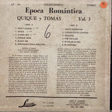Quique y Tomas - Epoca Romantica Vol 3