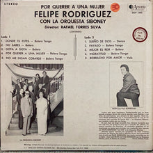 Felipe Rodriguez con la orquesta Siboney - Por querer a una mujer