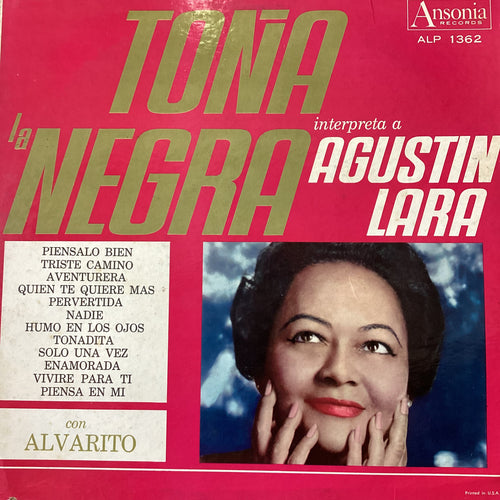 Toña La Negra - interpreta a Agustin Lara
