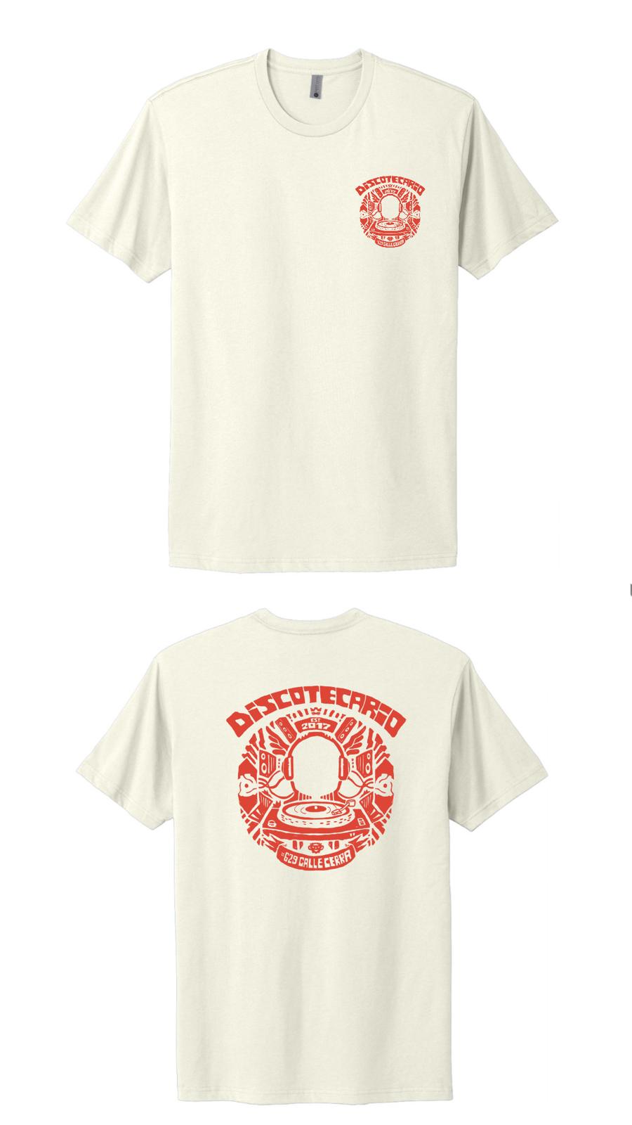 Discotecario - 2025 Official T-Shirt (Bone / Blood Orange)