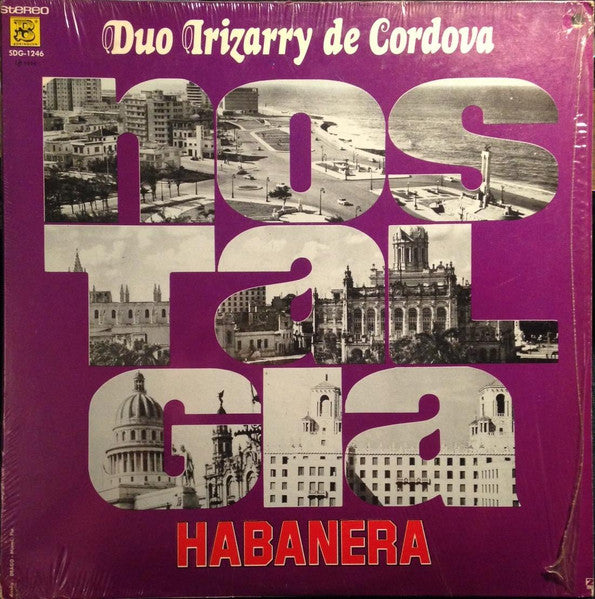 Duo Irizarry De Cordova ‎– Nostalgia Habanera
