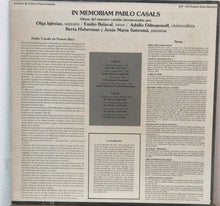 Various ‎– In Memoriam Pablo Casals (Instituto Cultura Puetorriqueño)
