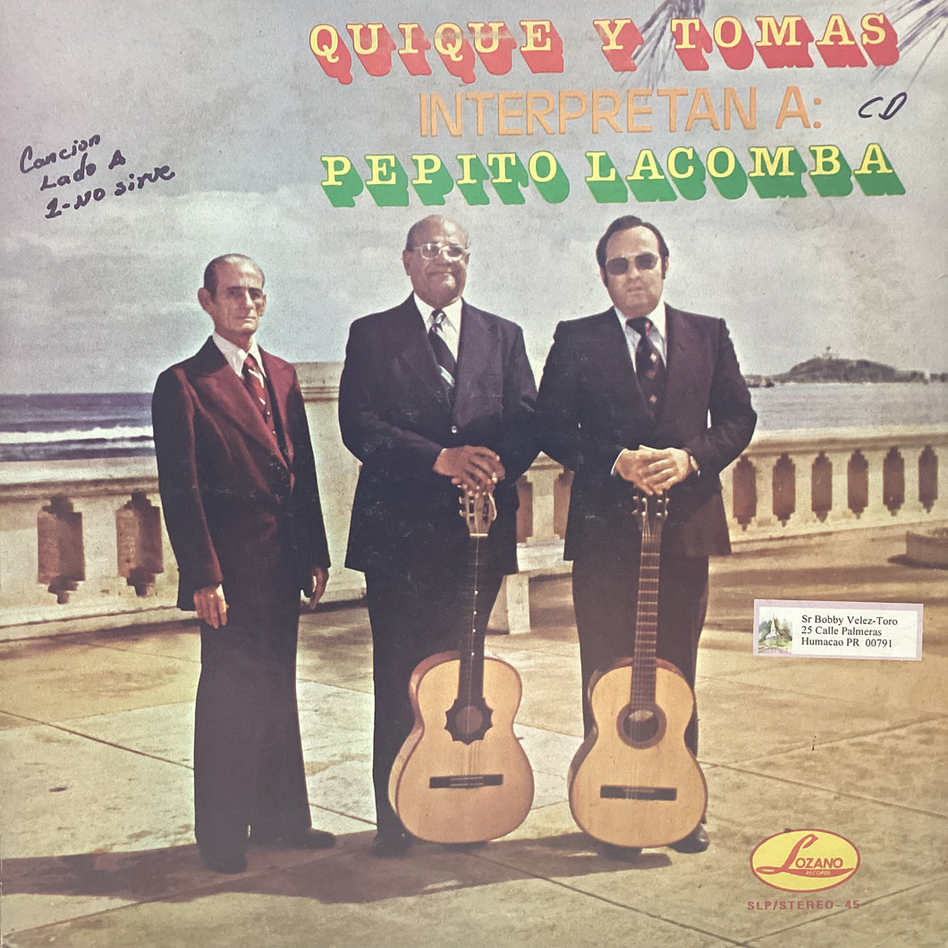 Quique y Tomas - Interpretan a Pepito Lacomba