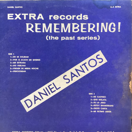 Daniel Santos - Remembering (The Past Series)
