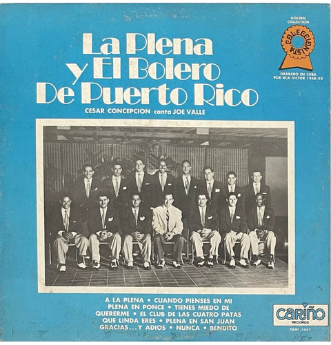 Cesar Concepcion Joe Valle La Plena Y El Bolero De Puerto Rico