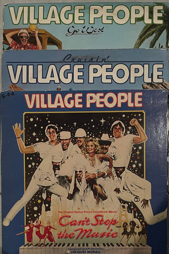 VILLAGE PEOPLE 3x LP LOT
