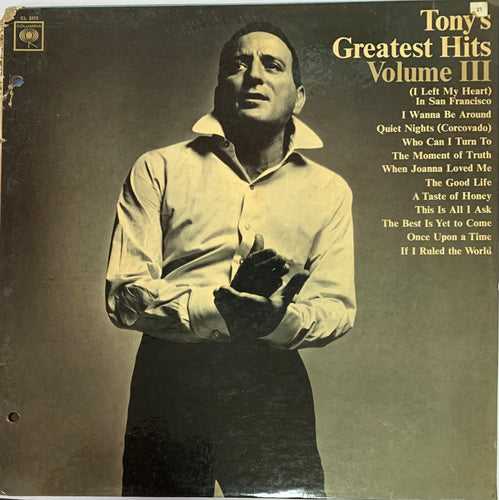 Tony Bennett - Tony's Greatest Hits, Volume III