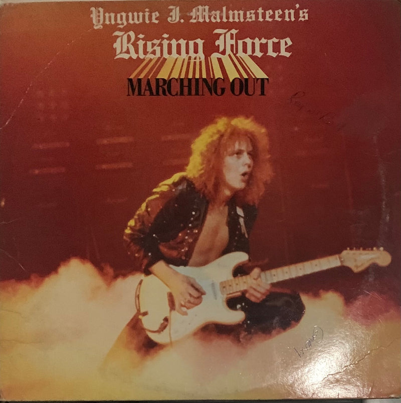 Yngwie J. Malmsteen Marching Out サイン入り Yngwie J. Malmsteen's Rising Force - Marching Out – el discotecario